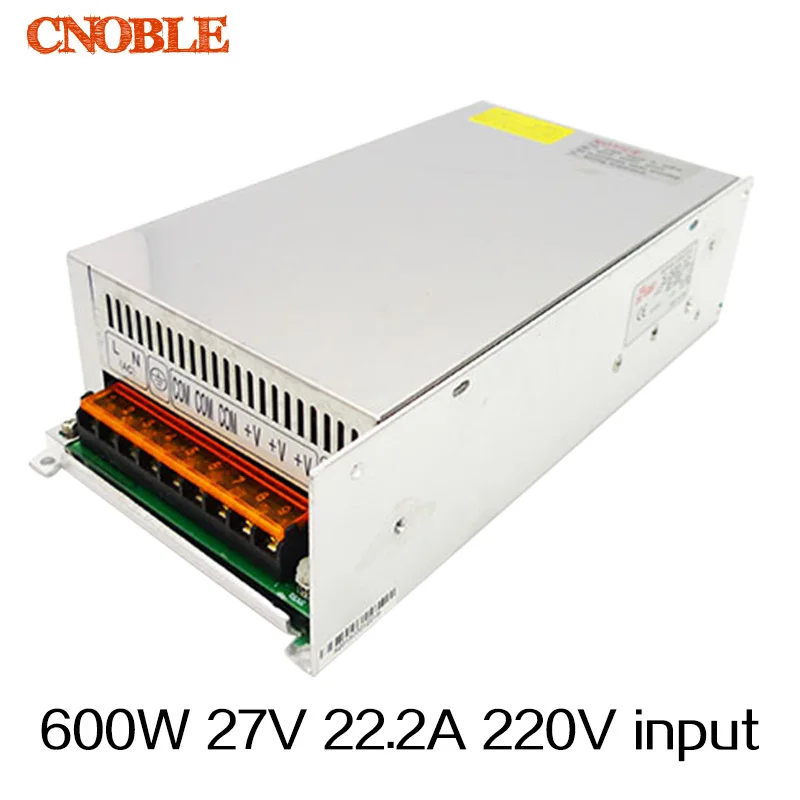 600W 27V 22.2A 220V input Single Output Switching power supply AC to DC free shipping
600W 27V 22.2A 220V input Single Output Switching power supply AC to DC free shipping