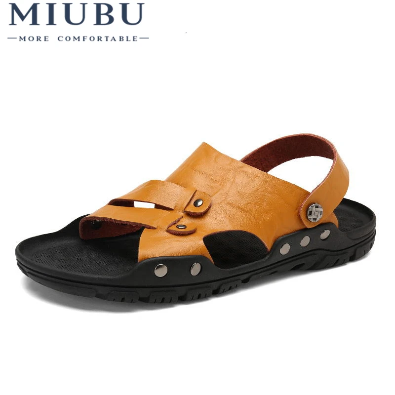 MIUBU Summer Quality Genuine Leather Male Shoes For Men Sandals Adult Brand Casual Walking Comfortable Designer Sandal Man
MIUBU Summer Quality Genuine Leather Male Shoes For Men Sandals Adult Brand Casual Walking Comfortable Designer Sandal Man