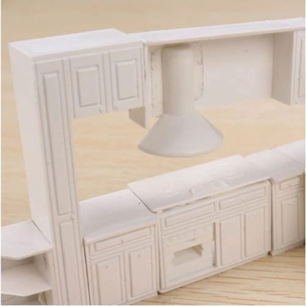 WOTT Кукольный дом Миниатюрная игрушка Шкаф Кухонные мебельные формы комплект для