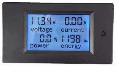 DC6.5-100V 20A 4-IN-1 Digital Display LCD Screen Voltage Current Power Energy Meter Tester Monitor
DC6.5-100V 20A 4-IN-1 Digital Display LCD Screen Voltage Current Power Energy Meter Tester Monitor