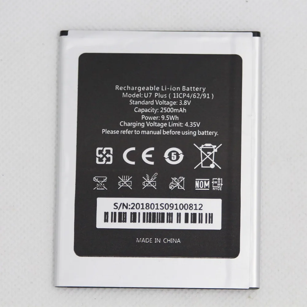 Внутренний аккумулятор мобильный телефон, 20 шт./лот, для Oukitel U7 PLUS, 1ICP4/62/91, 2500 мА · ч
Внутренний аккумулятор мобильный телефон, 20 шт./лот, для Oukitel U7 PLUS, 1ICP4/62/91, 2500 мА · ч