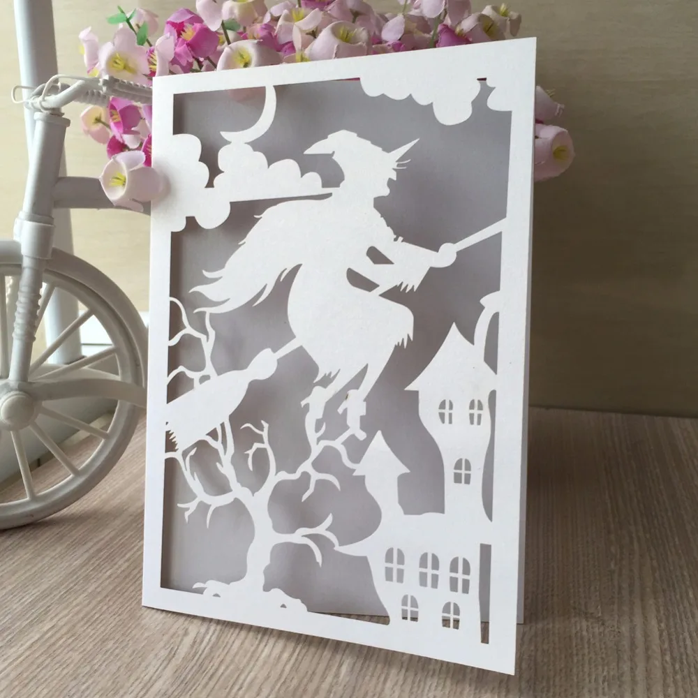 20pcs/lot Laser Cut Pearl Paper Halloween Party Decoration Wedding Invitations Cards Greeting Card Event Party Supplies
20pcs/lot Laser Cut Pearl Paper Halloween Party Decoration Wedding Invitations Cards Greeting Card Event Party Supplies