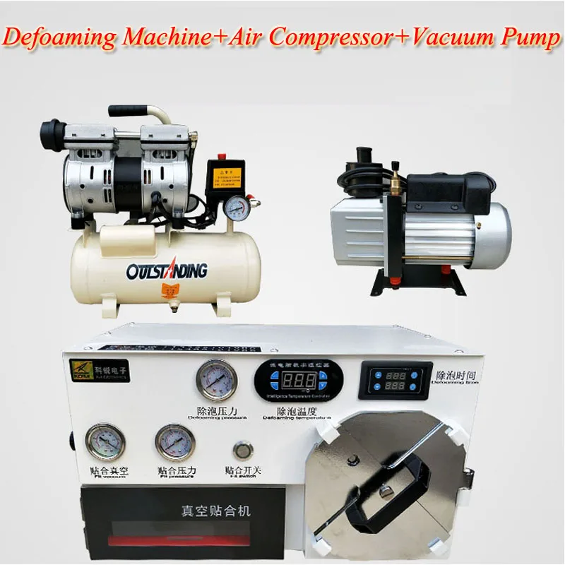 Defoaming Laminating Machine With Air Compressor Pressure Screen Machine Mobile Phone Screen/LCD Screen/Maintenance Equipment
Defoaming Laminating Machine With Air Compressor Pressure Screen Machine Mobile Phone Screen/LCD Screen/Maintenance Equipment