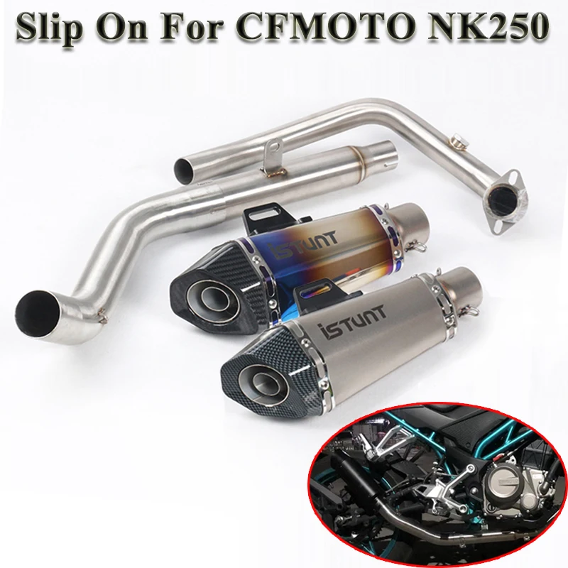 Slip On For SFMOTO NK250 250CC 2017 2018 2019 Motorcycle GP Racing Exhaust Escape Laser Muffler DB Killer Front Middle Link Pipe
Slip On For SFMOTO NK250 250CC 2017 2018 2019 Motorcycle GP Racing Exhaust Escape Laser Muffler DB Killer Front Middle Link Pipe