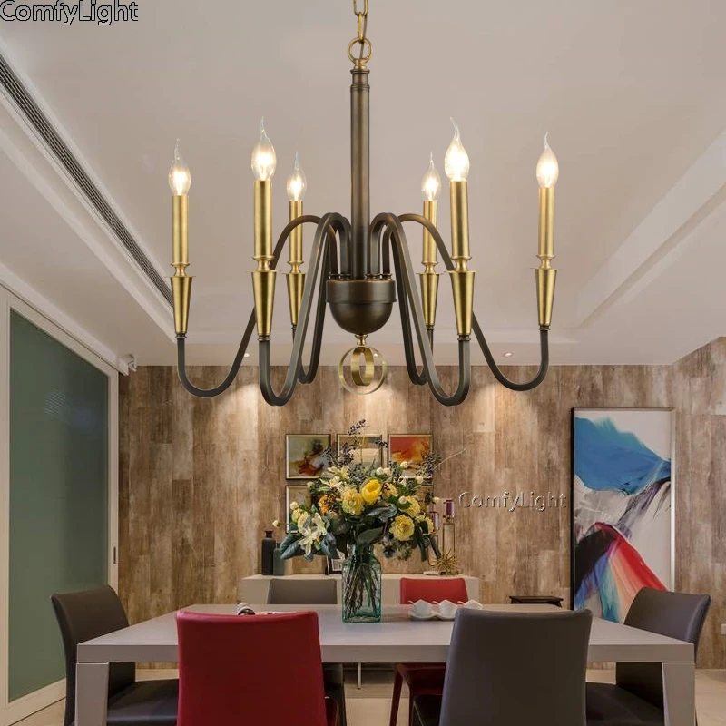 Luxury Golden candle Chandeliers Living Room lustres de Brass Decoration Pendants LED Chandeliers Home Lighting Indoor Lamp E14
Luxury Golden candle Chandeliers Living Room lustres de Brass Decoration Pendants LED Chandeliers Home Lighting Indoor Lamp E14