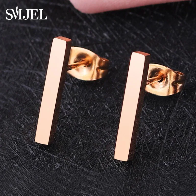 SMJEL New 2018 Simple Bar Earrings for Women Rose Gold Geometric Long Square Stud Earring Jewelry Wholesale Gifts
SMJEL New 2018 Simple Bar Earrings for Women Rose Gold Geometric Long Square Stud Earring Jewelry Wholesale Gifts