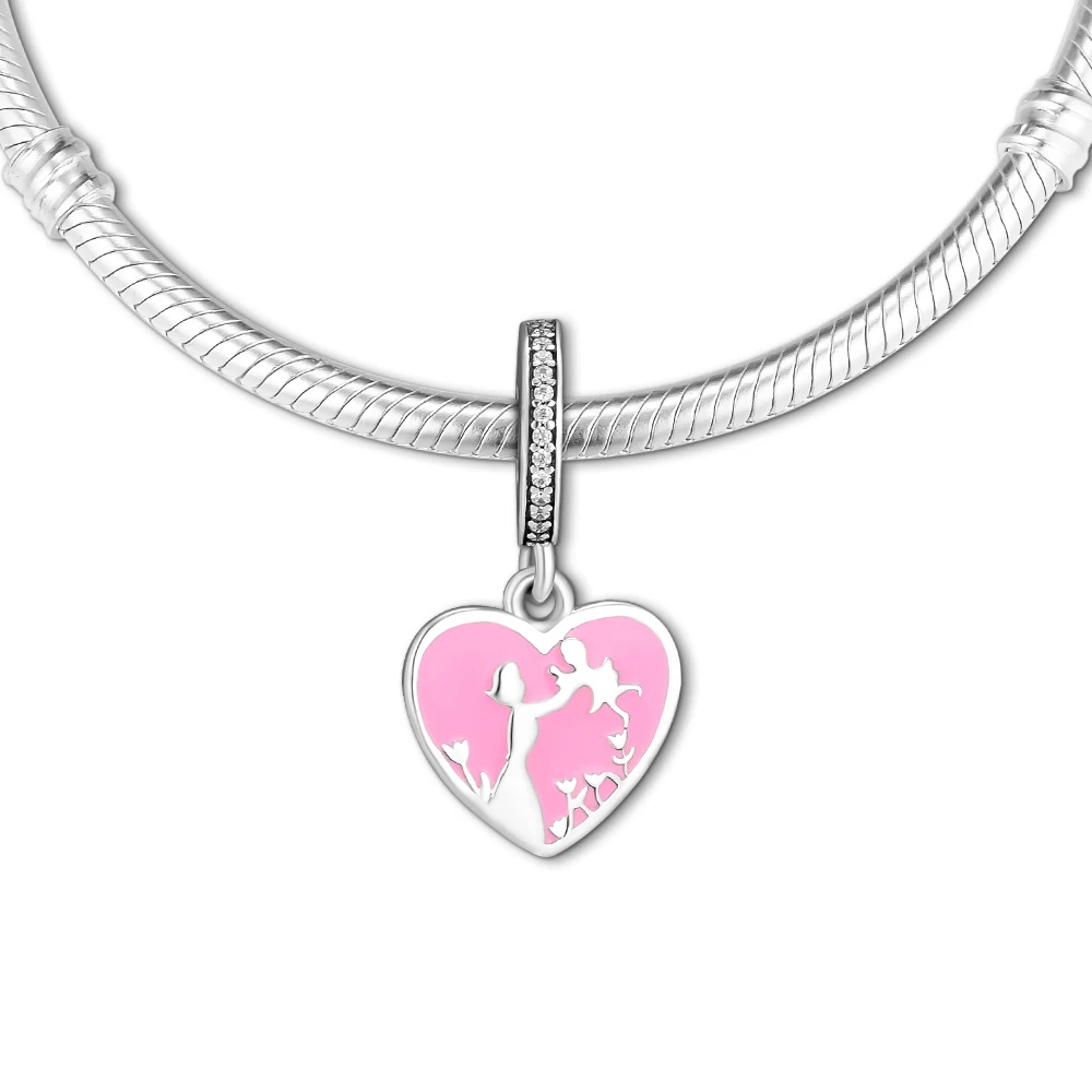 Подходит для браслетов с подвесками CKK, бусины в форме сердца для мамы и дочери, 100% искусственное серебро, Бесплатная доставка ювелирных изделий
Подходит для браслетов с подвесками CKK, бусины в форме сердца для мамы и дочери, 100% искусственное серебро, Бесплатная доставка ювелирных изделий