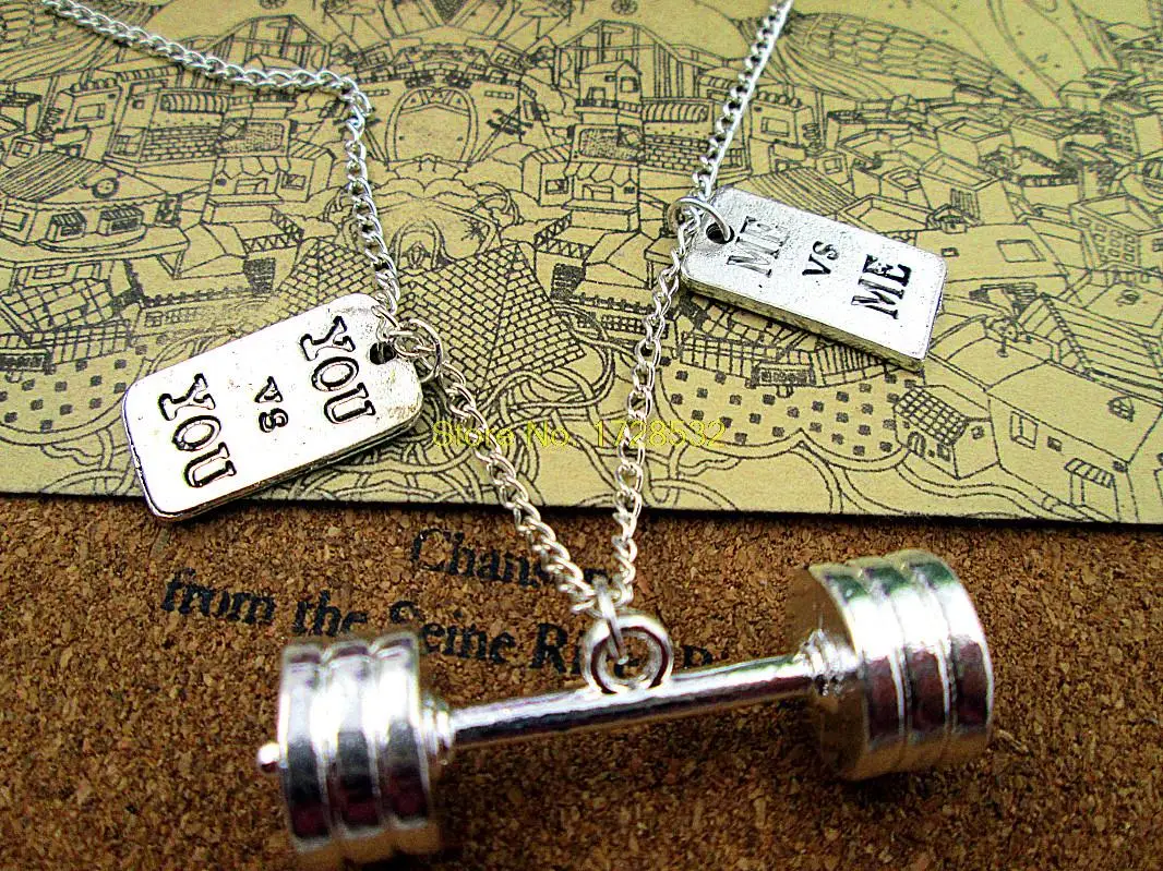 12pcs/lot Fashion barbell necklace huge barbell with you vs you me vs me necklace
12pcs/lot Fashion barbell necklace huge barbell with you vs you me vs me necklace