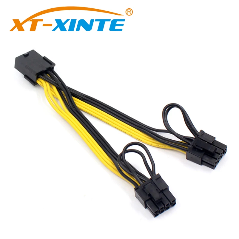 XT-XINTE PCI-E 8pin Female to 2 Port Dual PCIE 8pin 6+2p Male GPU Graphics Video Card Power Cable Cord 18AWG Wire BTC Miner
XT-XINTE PCI-E 8pin Female to 2 Port Dual PCIE 8pin 6+2p Male GPU Graphics Video Card Power Cable Cord 18AWG Wire BTC Miner