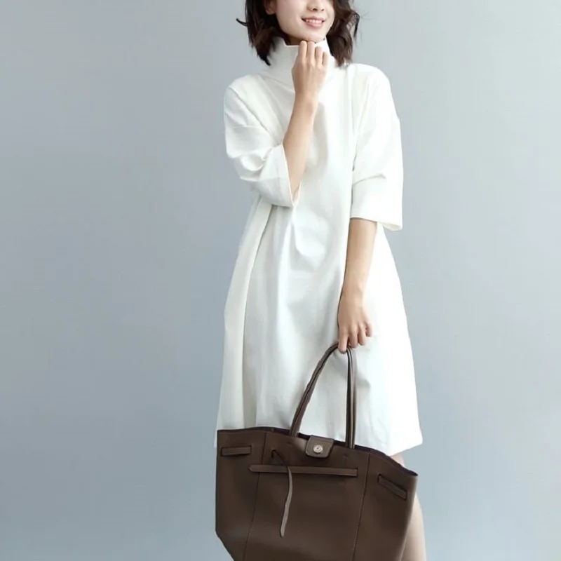 women clothing solid dresses women dresses turtleneck short sleeve dresses european clothing mid-thick fabric plus szie
women clothing solid dresses women dresses turtleneck short sleeve dresses european clothing mid-thick fabric plus szie