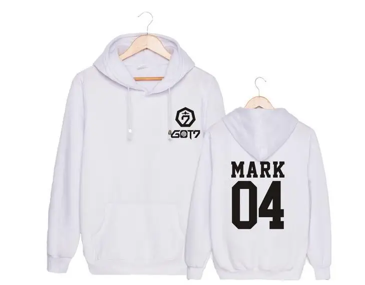 Kpop got7 i got7 member name printing black/white pullover hoodies men women loose fleece sweatshirt
Kpop got7 i got7 member name printing black/white pullover hoodies men women loose fleece sweatshirt