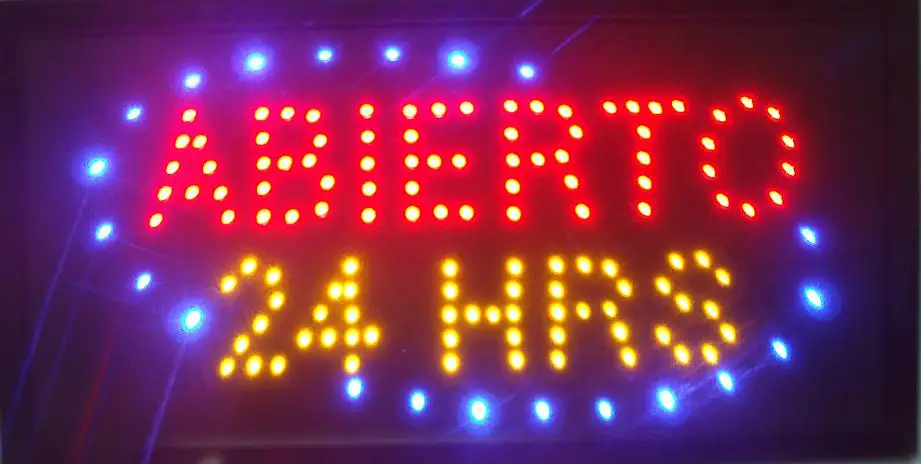 CHENXI direct selling 10*19 inch Ultra Bright running abierto 24 HRS open display Led sign
CHENXI direct selling 10*19 inch Ultra Bright running abierto 24 HRS open display Led sign