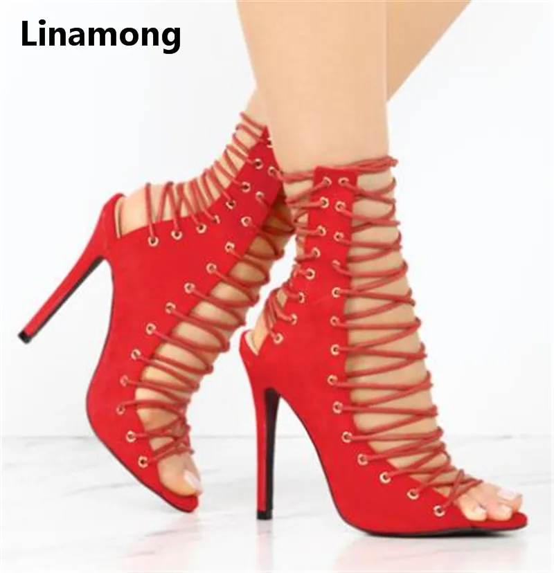 Newst over Women Ankle Sandals Peep Toe Sandals High Heel cross-tied Unique personality fashionUnique wild thin heels sandals
Newst over Women Ankle Sandals Peep Toe Sandals High Heel cross-tied Unique personality fashionUnique wild thin heels sandals