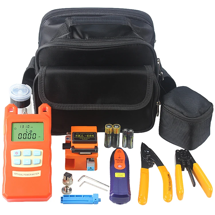 optical fiber tool kits SKL-60S optic fiber cleaver mini wisual fault locator optical power meter stripper
optical fiber tool kits SKL-60S optic fiber cleaver mini wisual fault locator optical power meter stripper