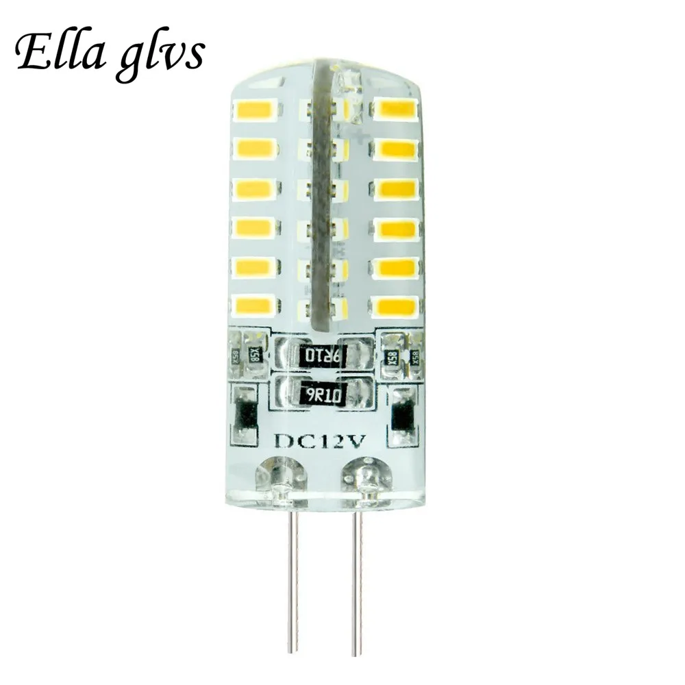Светодиодная лампа G4 3014 SMD 48 LED DC 12 В 3 Вт сменная галогенная высокой яркости для