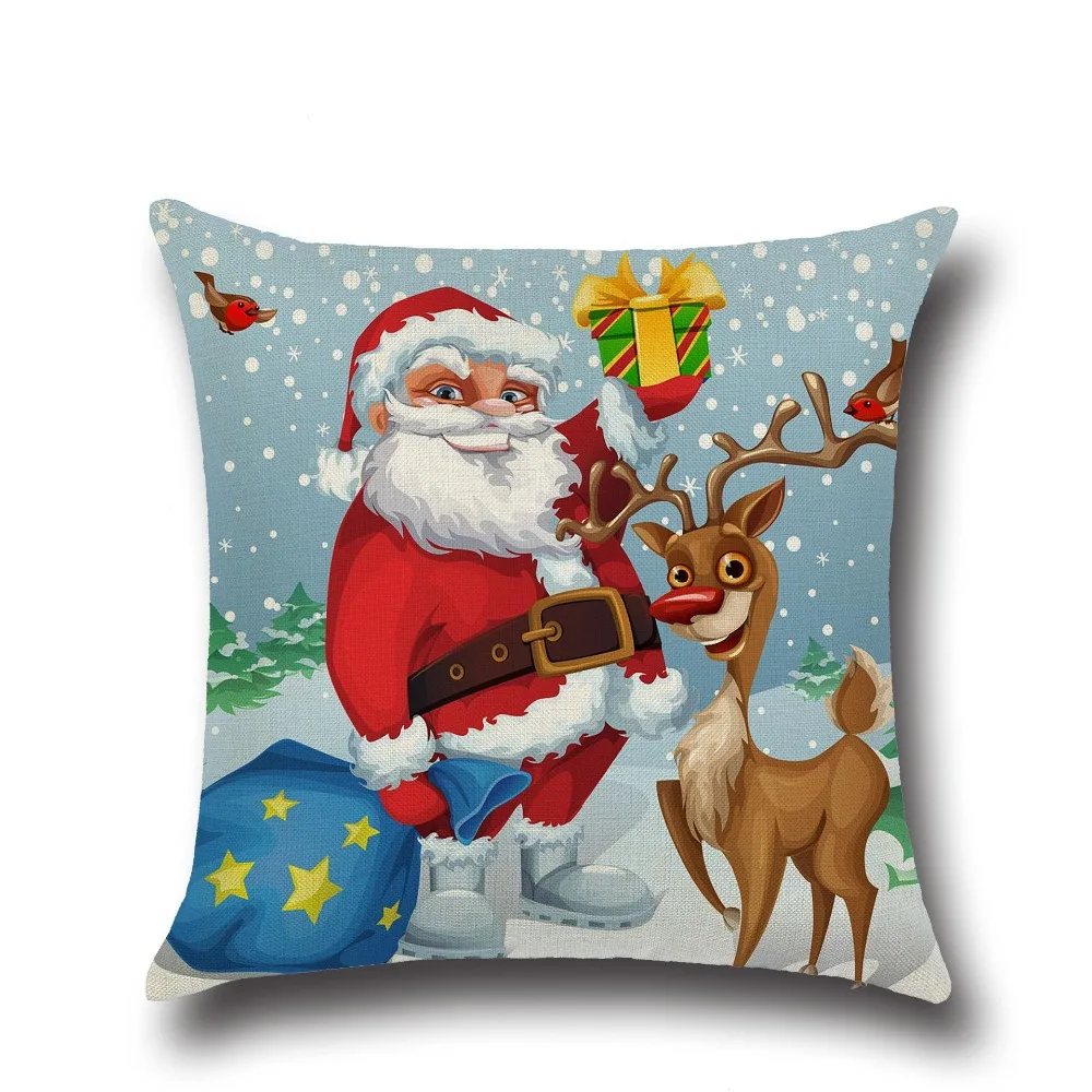 Санта Клаус Рождественская елка из хлопка и льна домашний декор диван офис Наволочка Личность наволочка с изображением автомобиля для пода... 
Санта Клаус Рождественская елка из хлопка и льна домашний декор диван офис Наволочка Личность наволочка с изображением автомобиля для пода...