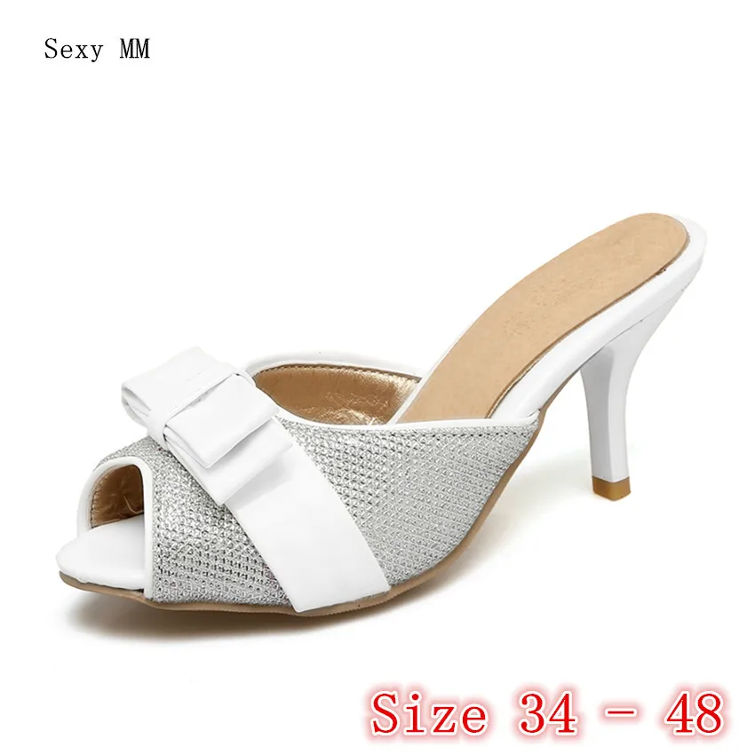 Peep Toe High Heels Women Slingback High Heel Shoes Pumps Woman Party Wedding Shoes Plus Size 34 - 40 41 42 43 44 45 46 47 48
Peep Toe High Heels Women Slingback High Heel Shoes Pumps Woman Party Wedding Shoes Plus Size 34 - 40 41 42 43 44 45 46 47 48