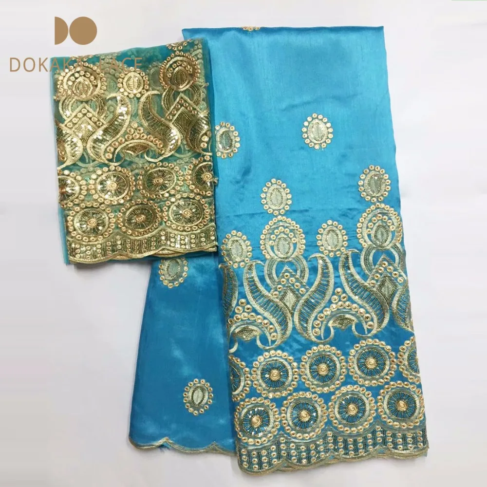Sky Blue George Lace Fabric With Sequins 5+2 Yards Style New African Nigerian Embroidery Guipure Silk Lace Fabric For Dresses
Sky Blue George Lace Fabric With Sequins 5+2 Yards Style New African Nigerian Embroidery Guipure Silk Lace Fabric For Dresses