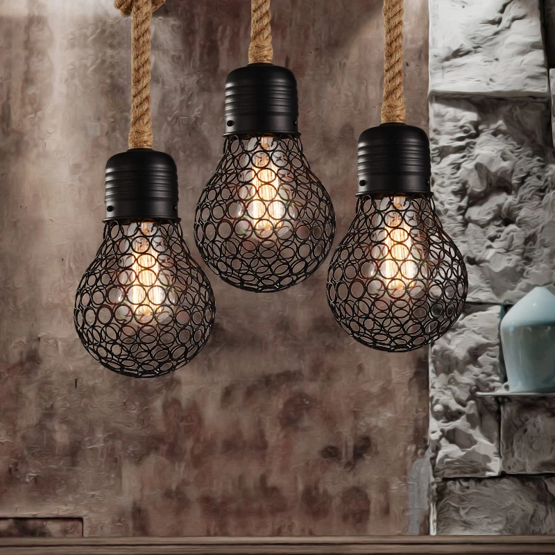 Vintage Pendant Lights E27 Bulbs Lamp Restaurant Bar Home Decoration Luminaire Lampara Retro Lights
Vintage Pendant Lights E27 Bulbs Lamp Restaurant Bar Home Decoration Luminaire Lampara Retro Lights