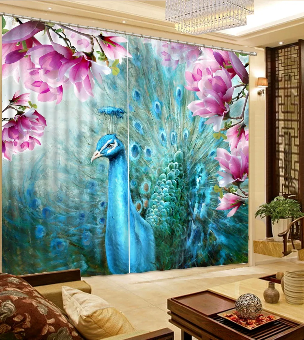 Beautiful peacock long curtain for the bedroom Living Room hotel curtains customize 2019 home curtains
Beautiful peacock long curtain for the bedroom Living Room hotel curtains customize 2019 home curtains
