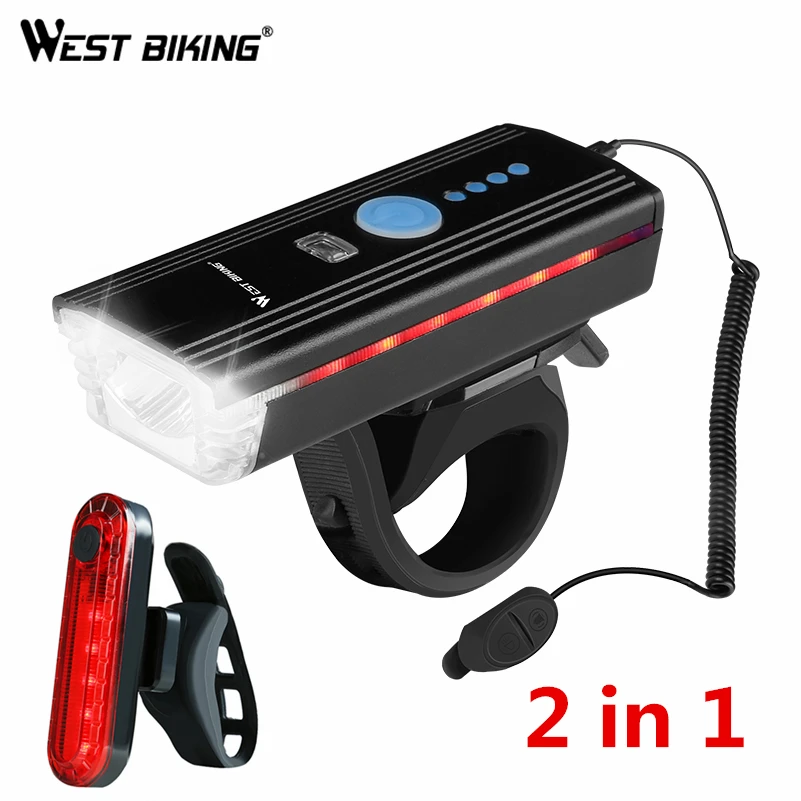 WEST BIKING Smart Induction Bike Horn Light Waterproof Front Light USB Rechargeable Flashlight LED Taillight MTB Cycling Lamp
WEST BIKING Smart Induction Bike Horn Light Waterproof Front Light USB Rechargeable Flashlight LED Taillight MTB Cycling Lamp