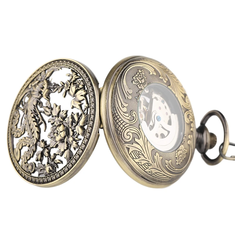 Vintage Phoenix Mechnical Pocket Watches Charm Lucky Pendant Flower Carving Auto Watch Men Women Unisex Vintage Special Gifts
Vintage Phoenix Mechnical Pocket Watches Charm Lucky Pendant Flower Carving Auto Watch Men Women Unisex Vintage Special Gifts