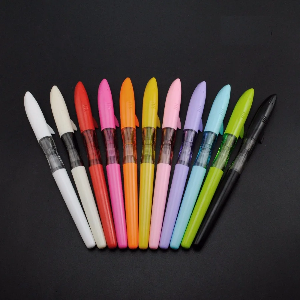 Перьевая ручка Jinhao shark 12 шт./лот 0 5 мм металлический наконечник ручки для письма