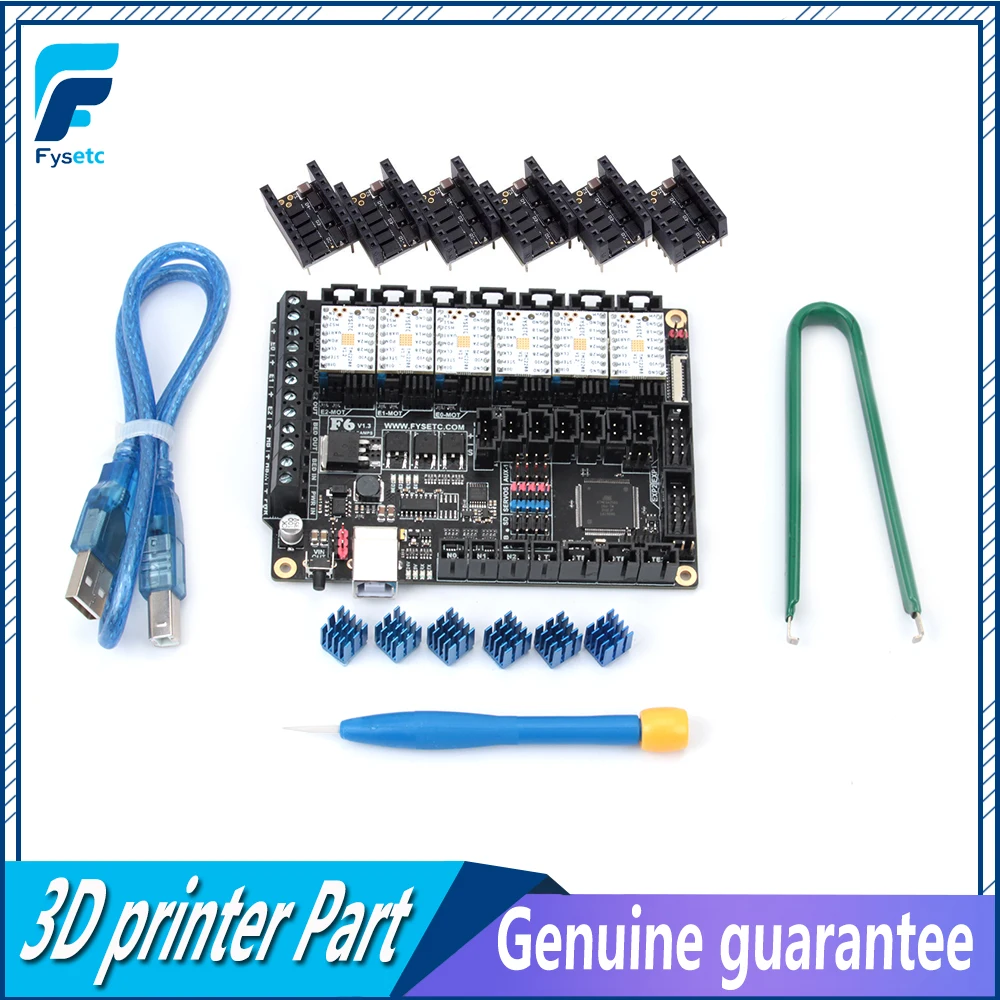 6pcs Special TMC2208 V1.2 Free Using UART +6pcs Protector + FYSETC F6 V1.3 Board ALL-in-one Electronics Solution Mainboard
6pcs Special TMC2208 V1.2 Free Using UART +6pcs Protector + FYSETC F6 V1.3 Board ALL-in-one Electronics Solution Mainboard