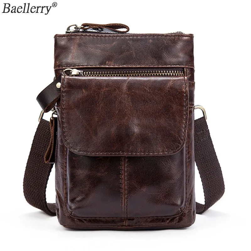 Baellerry Men's Shoulder Bag For Men Genuine Leather Messenger Phone Hip Pack Male Waist Bags Crossbody Small Zipper Handbag
Baellerry Men's Shoulder Bag For Men Genuine Leather Messenger Phone Hip Pack Male Waist Bags Crossbody Small Zipper Handbag