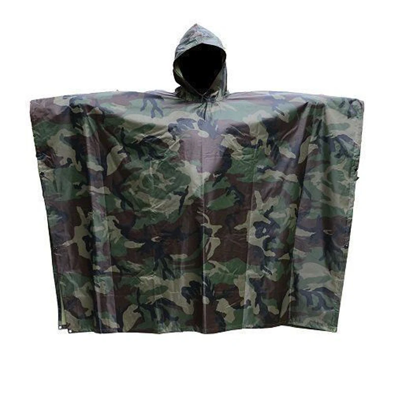 USA Warehouse Wholesale Drop Shipping Military Outdoor Hiking Woodland Wet Weather Camouflage Poncho Raincoat Outdoor Activities
USA Warehouse Wholesale Drop Shipping Military Outdoor Hiking Woodland Wet Weather Camouflage Poncho Raincoat Outdoor Activities