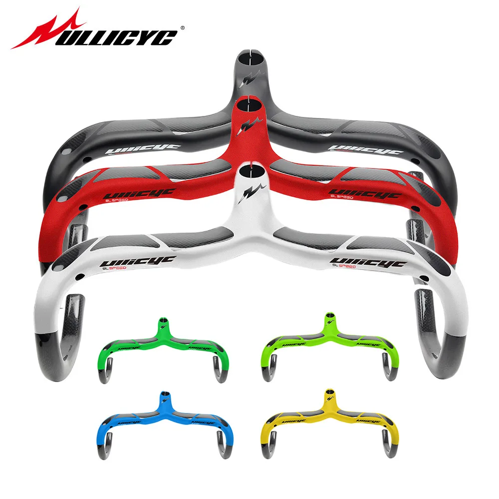 Ullicyc Quality Road Bicycle Handlebar With Stem Full Carbon Cycling Cycle Bent bar Bkie Handlebar 400/420/440*90/100/110/120mm
Ullicyc Quality Road Bicycle Handlebar With Stem Full Carbon Cycling Cycle Bent bar Bkie Handlebar 400/420/440*90/100/110/120mm