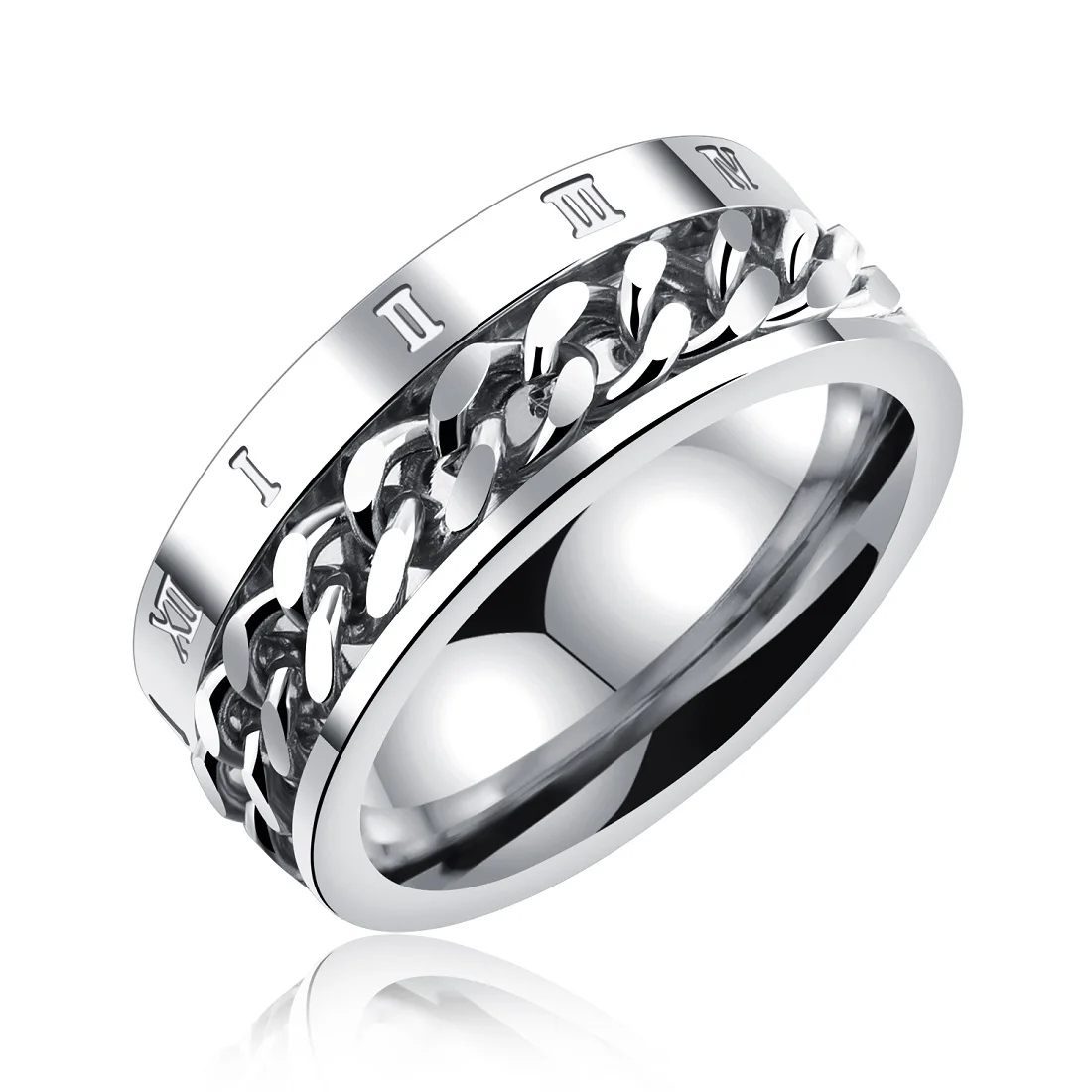 JHSL Men Statement Rotated Rings Roman Numerals 316L Stainless Steel Fashion Jewelry Anniversary Gift Size 7 8 9 10 11
JHSL Men Statement Rotated Rings Roman Numerals 316L Stainless Steel Fashion Jewelry Anniversary Gift Size 7 8 9 10 11