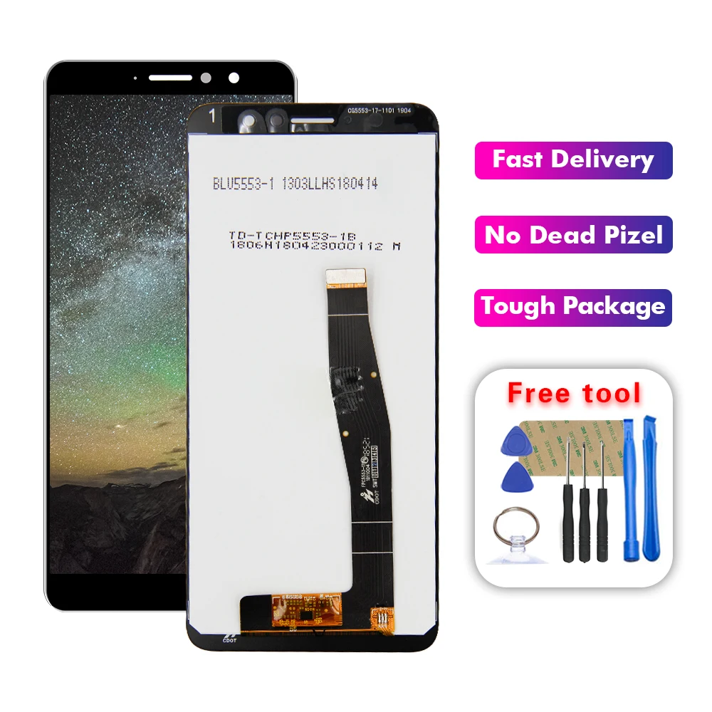 Для Alcatel Работает с любым оператором 1X 2019 5008D 5008T 5008Y 5008 ЖК дисплей Экран Дисплей