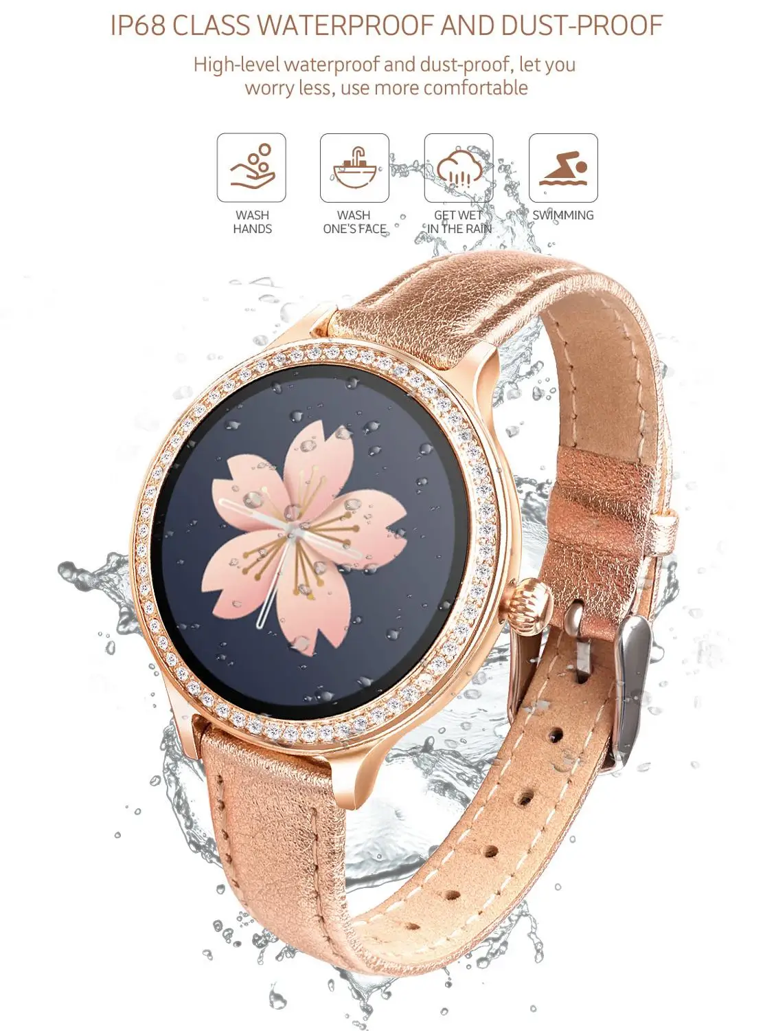 Women smart watch M8 IP68 waterproof watch heart rate blood pressure fitness tracking pedometer for Android IOS swim sport watch
Women smart watch M8 IP68 waterproof watch heart rate blood pressure fitness tracking pedometer for Android IOS swim sport watch