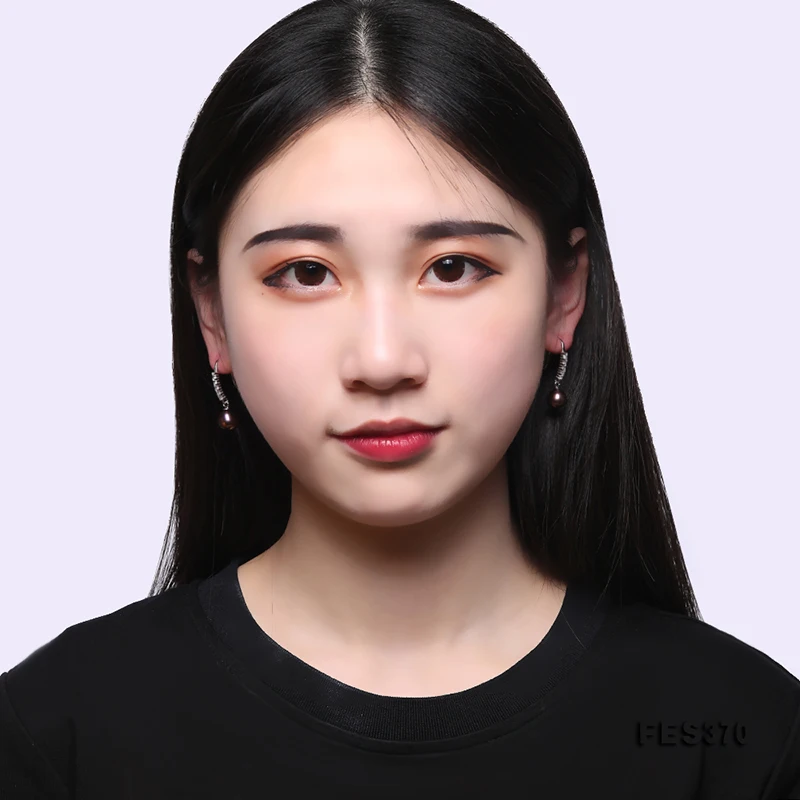 JYX Shinning zircon purple natural light Pearl 925 Silver Pearl Genuine 9mm Freshwater Pearl drop Earrings elegant style
JYX Shinning zircon purple natural light Pearl 925 Silver Pearl Genuine 9mm Freshwater Pearl drop Earrings elegant style
