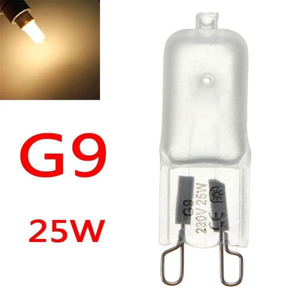 10 шт./лот G9 галогеновые лампочки 230-240V 25Вт матовый затемнения Капсульная лампа освещения теплый белый светлый цвет
10 шт./лот G9 галогеновые лампочки 230-240V 25Вт матовый затемнения Капсульная лампа освещения теплый белый светлый цвет