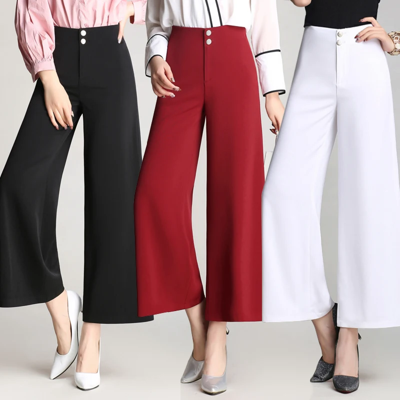 summer Long Wide Leg Pants Women Black Loose High Waist Straight Pants Feminine Summer Casual Pants Office Work Pants Trousers
summer Long Wide Leg Pants Women Black Loose High Waist Straight Pants Feminine Summer Casual Pants Office Work Pants Trousers