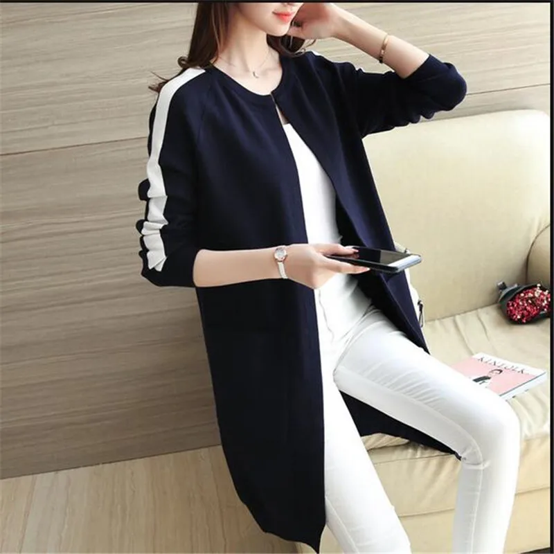 Latest Autumn Winter 2017Fashion Medium Long Slim Women Coat High-end Round Collar Loose Cardigan Students Coat Q586
Latest Autumn Winter 2017Fashion Medium Long Slim Women Coat High-end Round Collar Loose Cardigan Students Coat Q586