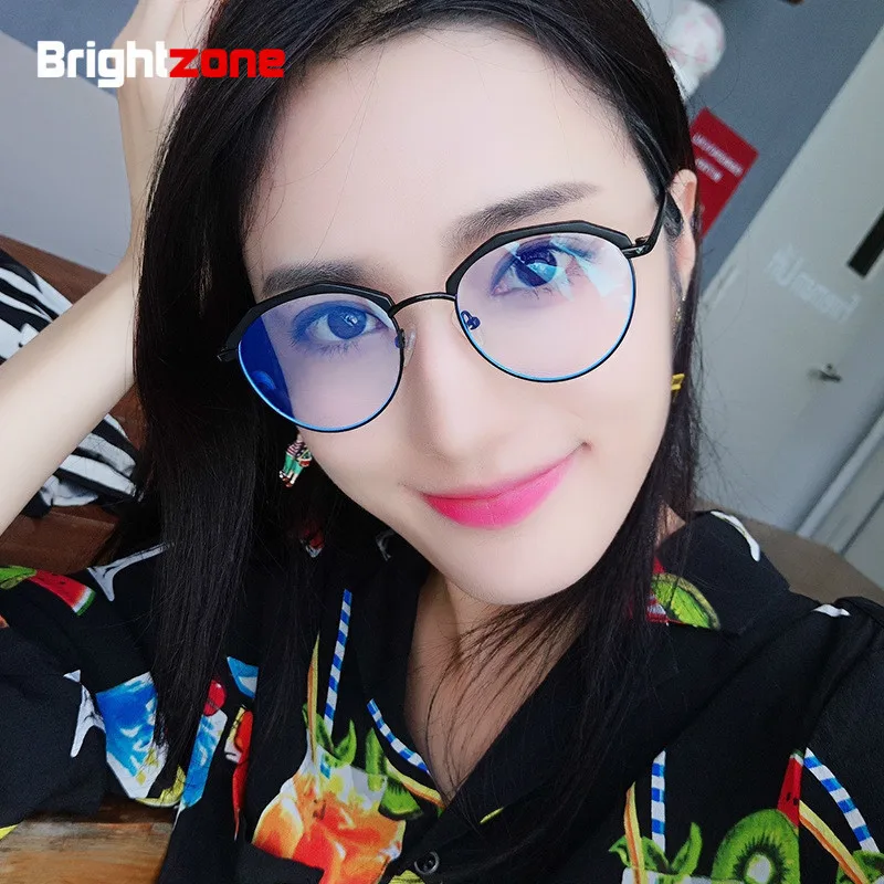 Brightzone New Pattern Anti-Blue Light Glasses Men Women Spectacle Frame Vintage Ancient Ways Half Rim Eye-brow Plain Eyeglasses
Brightzone New Pattern Anti-Blue Light Glasses Men Women Spectacle Frame Vintage Ancient Ways Half Rim Eye-brow Plain Eyeglasses