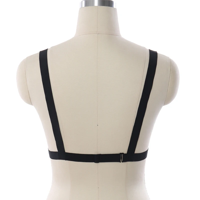 Womens Sexy Harajuku Harness Bra Bondage Body Black Elastic Strappy Bra Goth Rave Wear Crop Top Cage Bralette Lingerie
Womens Sexy Harajuku Harness Bra Bondage Body Black Elastic Strappy Bra Goth Rave Wear Crop Top Cage Bralette Lingerie