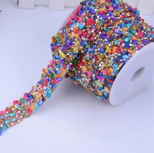 2Yards Colorful Bead Rhinestons Trim Iron On Diamond Crystal Ribbon Wrap Ribbons Sewing Accessories DIY Wedding Cake Party Decor
2Yards Colorful Bead Rhinestons Trim Iron On Diamond Crystal Ribbon Wrap Ribbons Sewing Accessories DIY Wedding Cake Party Decor