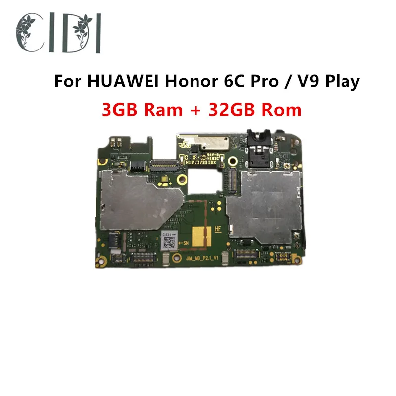 

Full Working Original Unlocked For HUAWEI Honor 6C Pro / V9 Play 3GB Ram 32GB Rom Motherboard Logic Circuit Board Plate
