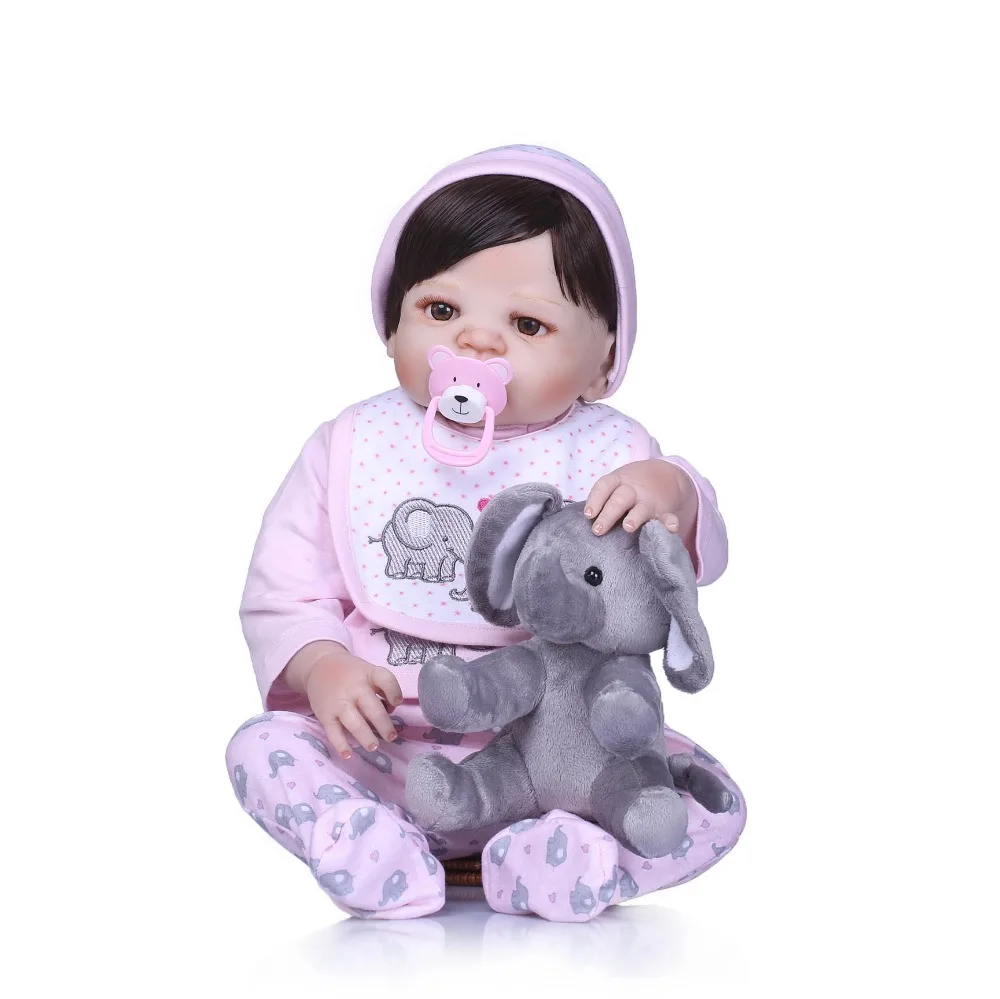 NPKCOLLECTION 22" Reborn Baby Doll Princess Girl Dolls full body Soft Silicone Babies Girls Lifelike Newborn bonecas Kid Toys
NPKCOLLECTION 22" Reborn Baby Doll Princess Girl Dolls full body Soft Silicone Babies Girls Lifelike Newborn bonecas Kid Toys