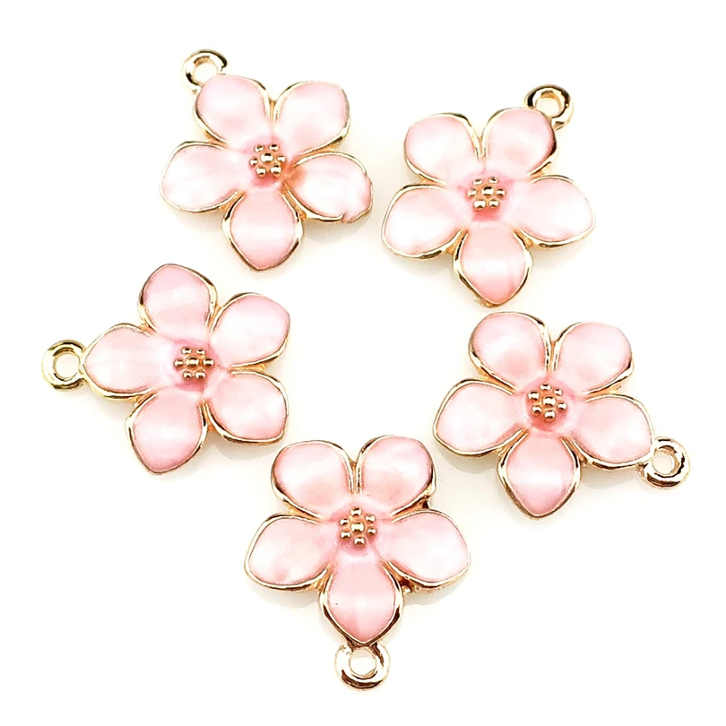 5pcs/lot Light Gold Color Pink Peach Blossom Flower Mixed color Pendant Jewelry Finding Making jewelry components 22220
5pcs/lot Light Gold Color Pink Peach Blossom Flower Mixed color Pendant Jewelry Finding Making jewelry components 22220