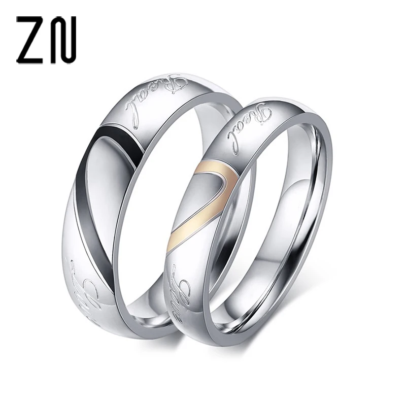 Stainless Steel Couple Ring Jewelry Wedding Rings Men Women Ring Sets Romantic Heart Jewelry Couples Ring For Lovers
Stainless Steel Couple Ring Jewelry Wedding Rings Men Women Ring Sets Romantic Heart Jewelry Couples Ring For Lovers