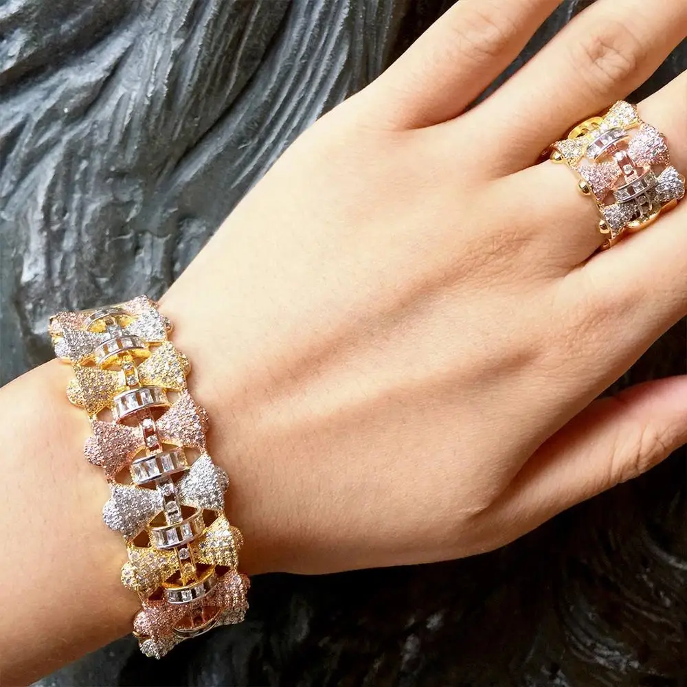 ModemAngel Special Brand Design Copper Jewelry Sets Women Girls Wedding Bijoux Wide Fashion Bracelet Bangle Ring Set
ModemAngel Special Brand Design Copper Jewelry Sets Women Girls Wedding Bijoux Wide Fashion Bracelet Bangle Ring Set