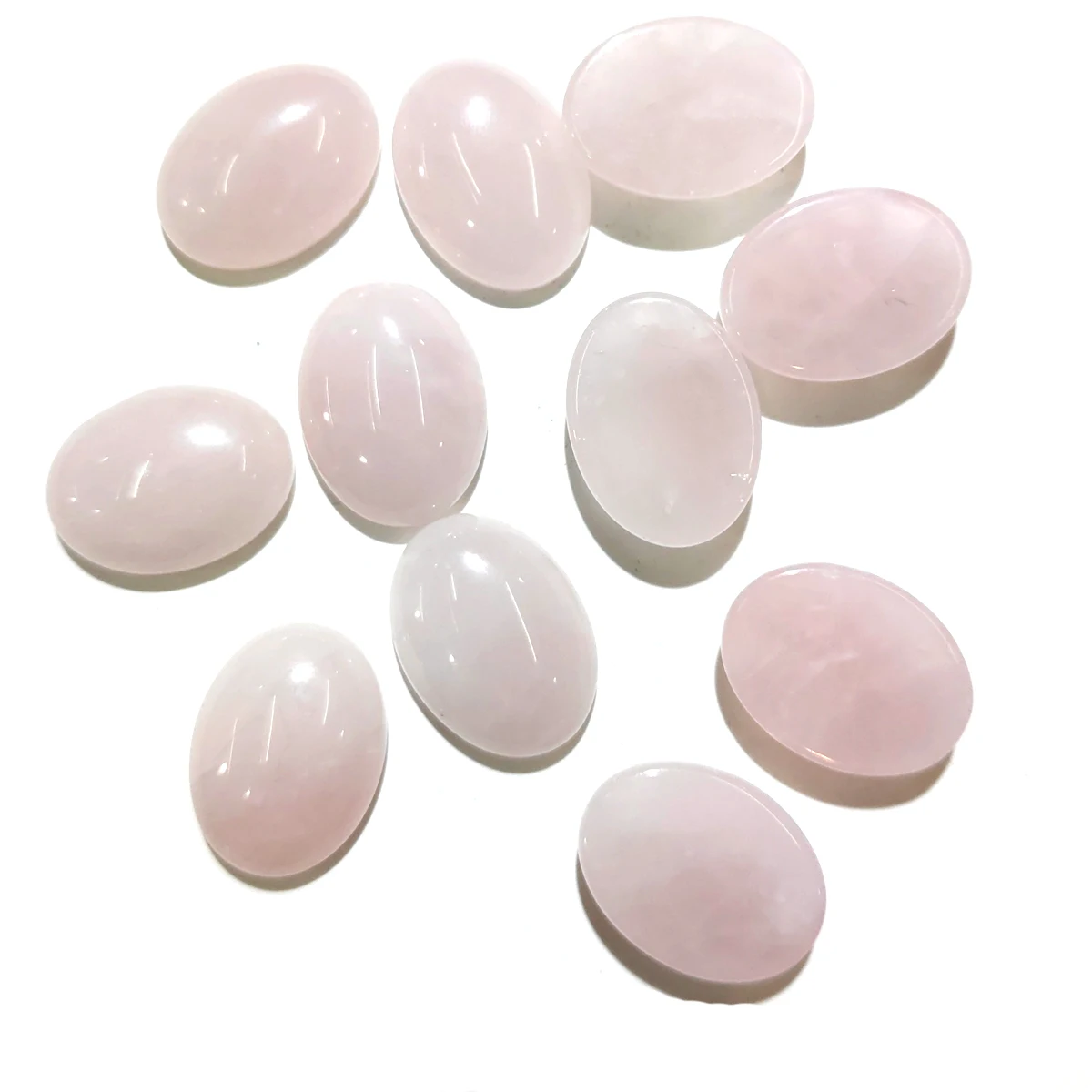 10 PCS Rose quartz Natural Stones Cabochon 18x25mm 15x20mm 13x18mm 10x14mm Egg Shape No Hole for Making Jewelry DIY
10 PCS Rose quartz Natural Stones Cabochon 18x25mm 15x20mm 13x18mm 10x14mm Egg Shape No Hole for Making Jewelry DIY