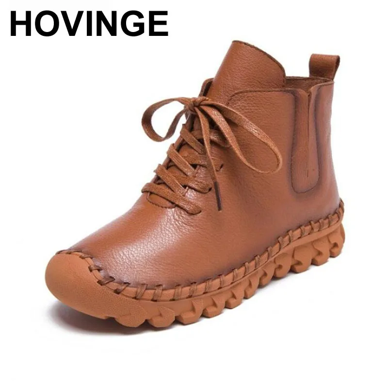 HOVINGE новые модные ретро сапоги 2018 зимняя обувь на толстой подошве из натуральной кожи теплые и удобные женские сапоги
HOVINGE новые модные ретро сапоги 2018 зимняя обувь на толстой подошве из натуральной кожи теплые и удобные женские сапоги