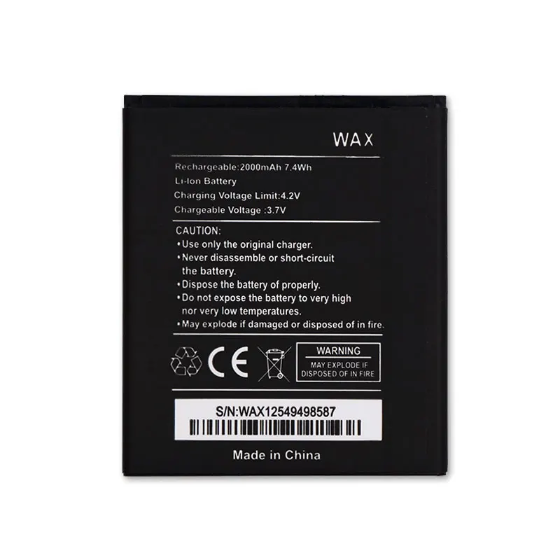 DyGod For Wiko WAX Battery Batterie Bateria AKKU 2000mAh Phone | Мобильные телефоны и аксессуары