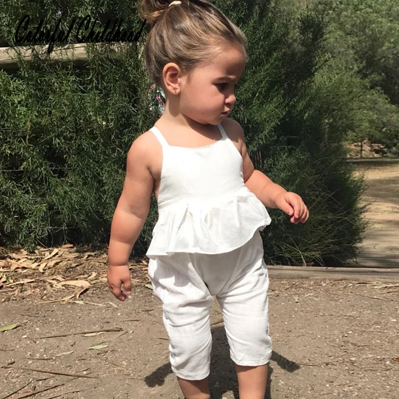 White summer set baby girls strap shirt+pants 2pc sets toddler baby clothing set kids suit cotton newborn clothes 0-3t
White summer set baby girls strap shirt+pants 2pc sets toddler baby clothing set kids suit cotton newborn clothes 0-3t